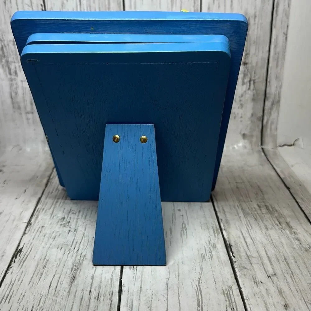 3D Teddy Bear Wooden‎ Photo Picture Frame Nursery Decor Multiple Photo Holder